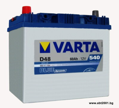 Autobaterie Varta Blue Dynamic 60Ah 540A L+  560 411 054 pol + v Levo (ASIA)