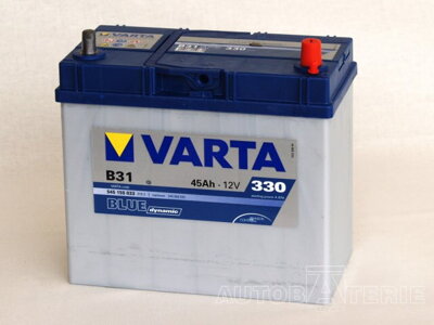 Autobaterie Varta Blue Dynamic 45Ah 330A  545 155 033 (ASIA úzký kontakt)