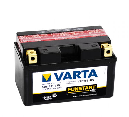 MOTOBATERIE VARTA YTZ10S-BS , 8Ah, 12V, 508 901 015 310  ,  TTZ10S-BS