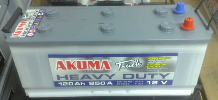 Autobaterie Akuma Truck  12V 120Ah 850A   12 D 120 HD