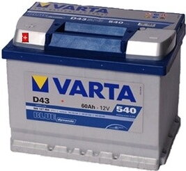 Autobaterie Varta Blue Dynamic 60A 540A L+   560 127 054  pol + v Levo