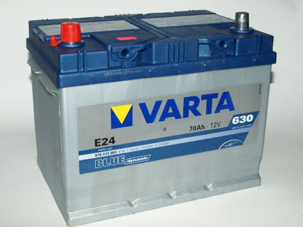Autobaterie Varta Blue Dynamic 70Ah 630A L+  570 413 063 pol + vlevo  (ASIA)
