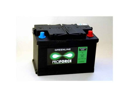 Autobaterie Proforce Greenline 72Ah 680A - 3 roky záruka