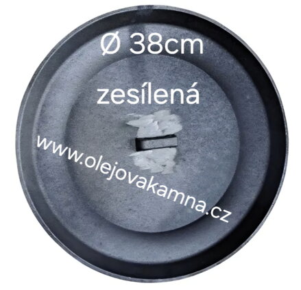 LITINOVÁ miska PRO KAMNA NA OLEJ Ø 38cm ZESÍLENÁ