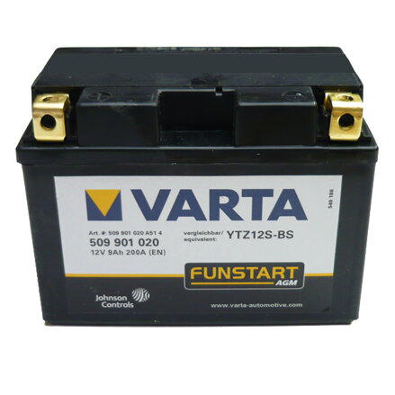 MOTOBATERIE VARTA YTZ12S-BS , 9Ah, 12V, 509 901 020 310  ,  TTZ12S-BS