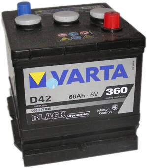 Autobaterie Varta Black Dynamic 6V 66Ah 360A  066 017 036
