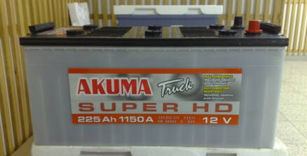 Autobaterie Akuma Truck 12V 225Ah 1150A    12 D 225 SHD