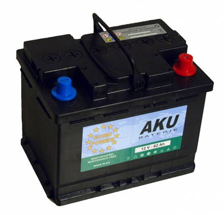 Autobaterie EURO POWER 62Ah 510A