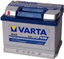  autobaterie Varta Blue Dynamic 12V 60Ah 540A, 560 127 054 PÓL PLUS VLEVO