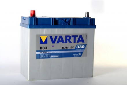 Autobaterie Varta Blue Dynamic 45Ah 330A  545 157 033 pol + v Levo (ASIA úzký kontakt)