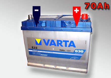 Autobaterie Varta Blue Dynamic 70Ah 630A  570 412 063 (ASIA)