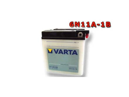 MOTOBATERIE VARTA 6N11A-1B , 11Ah, 6V, 011 400 008 310, baterie do motorky