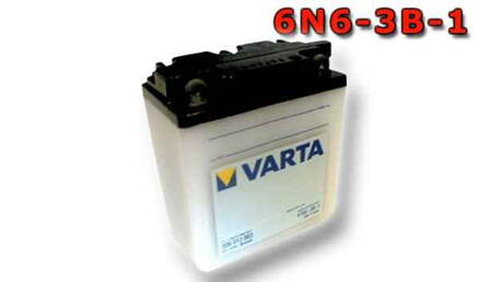 MOTOBATERIE VARTA 6N6-3B-1, 6Ah, 6V, 006 012 003 310