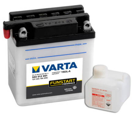 MOTOBATERIE VARTA YB3L-A , 3Ah, 12V, 503 012 001 310