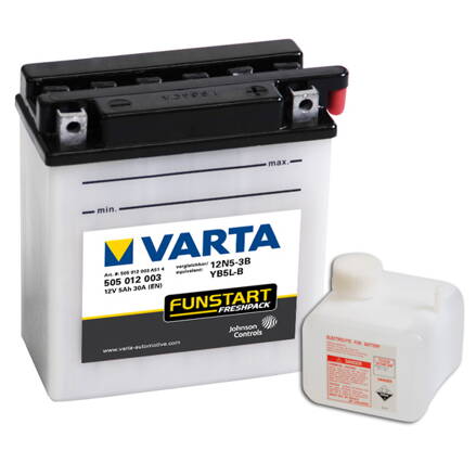 MOTOBATERIE VARTA 12N5-3B , 5Ah, 12V, 505 012 003 310