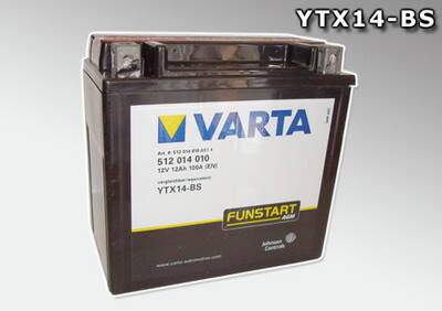 Motobaterie Varta,12V,12Ah, 512 014 010 310 4 , YTX14-BS